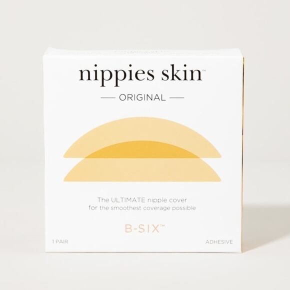 Nippies Skin Original B-Six 1-Pair Adhesive Nipple Covers Cream Color Size Small - Picture 1 of 4